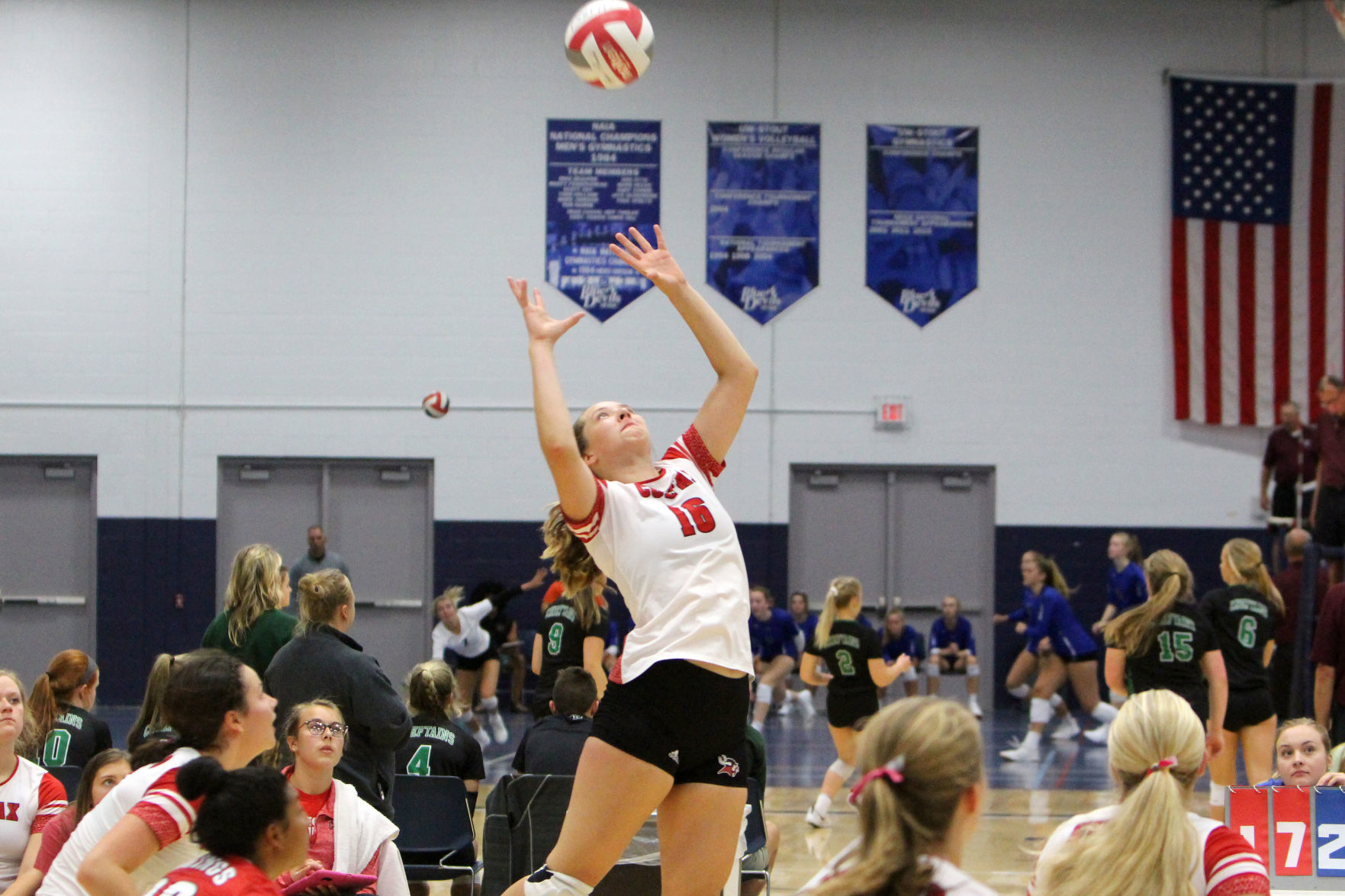 Prep volleyball sprawl at UW-Stout 8-31-19